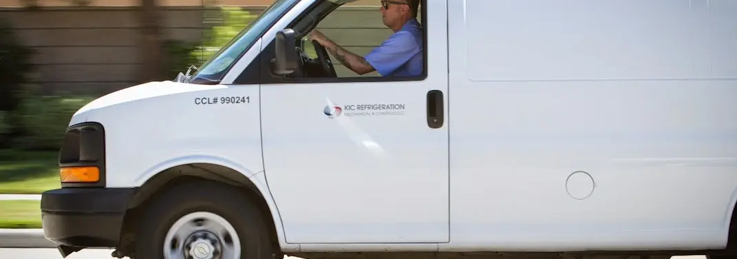 KIC Refrigeration service vehicle serving Dover area